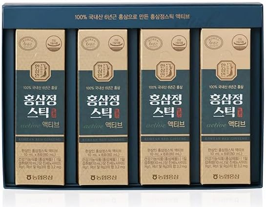 NONGHYUP Korean Red Ginseng Hansamin Stick Active (10mL x 32 Stick) - 6 Years Aged Korean Red Ginseng Extract