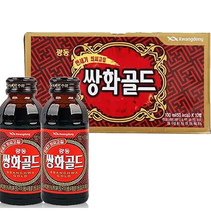 KWANGDONG Ssanghwgold brand Health Drink Box (100mL x 10 bottles total)