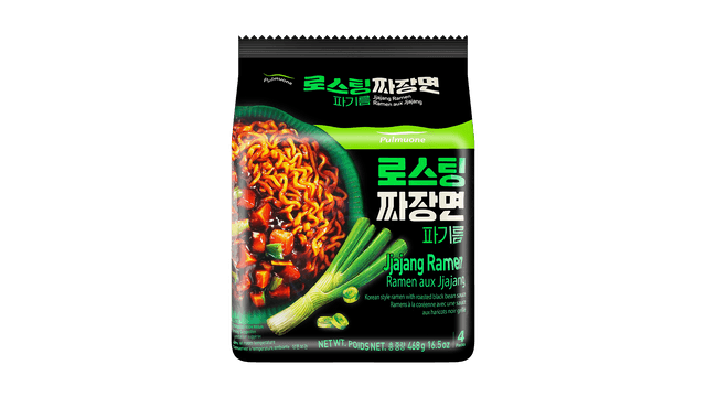 Pulmuone Jjajang ramen 풀무원 로스팅 짜장면 파기름 4pks