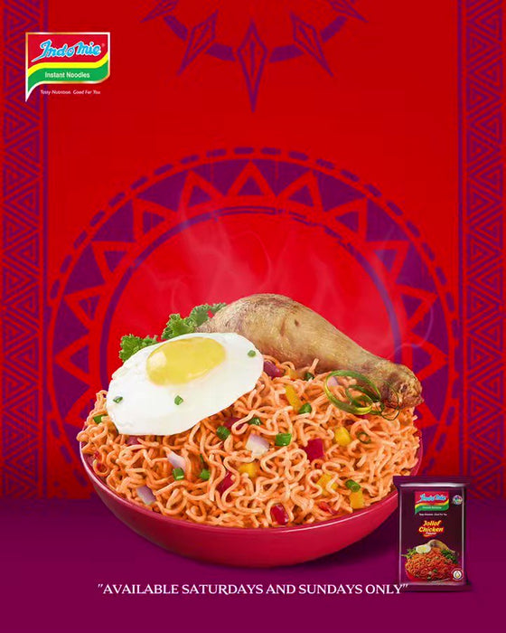 Indomie Stir Fry Instant Noodles Jollof Chicken Flavor - 5 pack