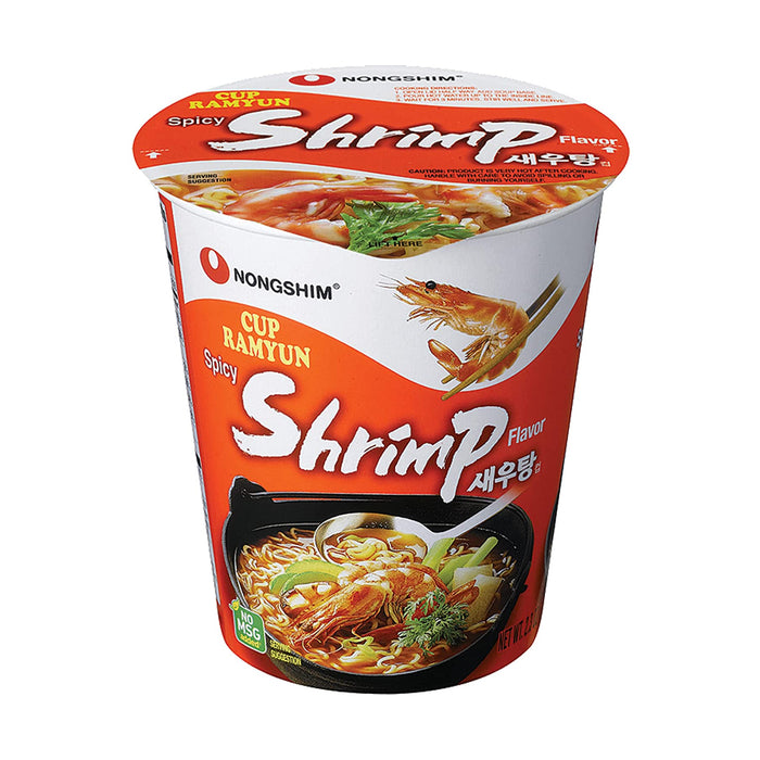 Nongshim Spicy Shrimp Flavor Cup Noodle Soup 2.3oz
