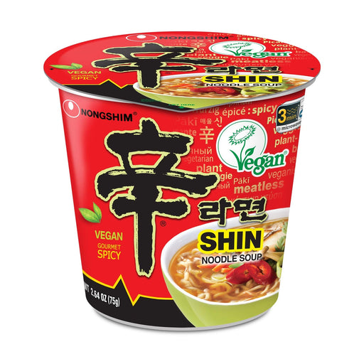 Nongshim Shin Ramyun Vegan Gourmet Spicy Cup 2.64oz