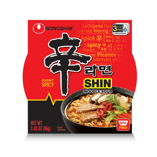 Nongshim Shin Ramyun Bowl Gourmet Spicy 3.03oz