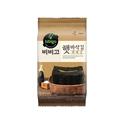 CJ Bibigo Savory Roasted Korean Seasoned Seaweed 0.18oz