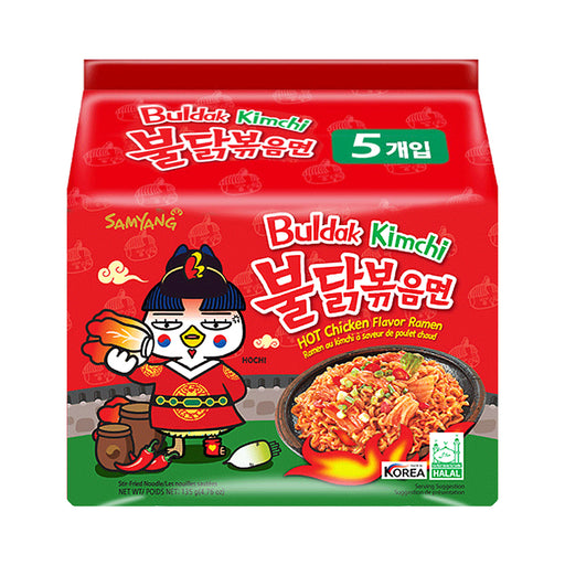 Samyang Buldak Kimchi Spicy Hot Chicken Flavor Ramen 4.76oz x 5