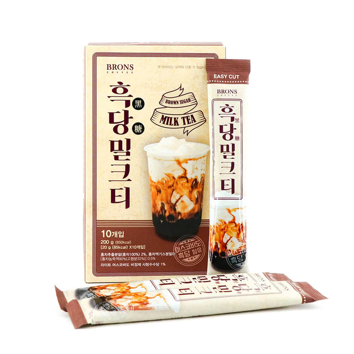 Brown Coffee Brown Sugar Flavor Milk Tea Powder Mix 200g (20g x 10)