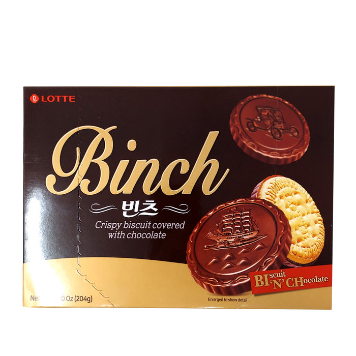 Lotte Binch Biscuit Dark Chocolate 204g