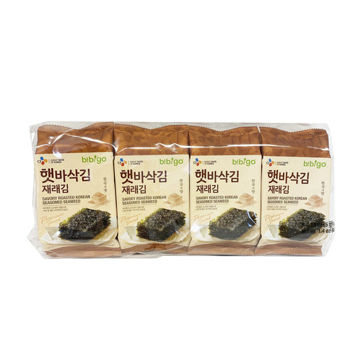 CJ Bibigo Savory Roasted Korean Seasoned Seaweed 0.18oz x 8