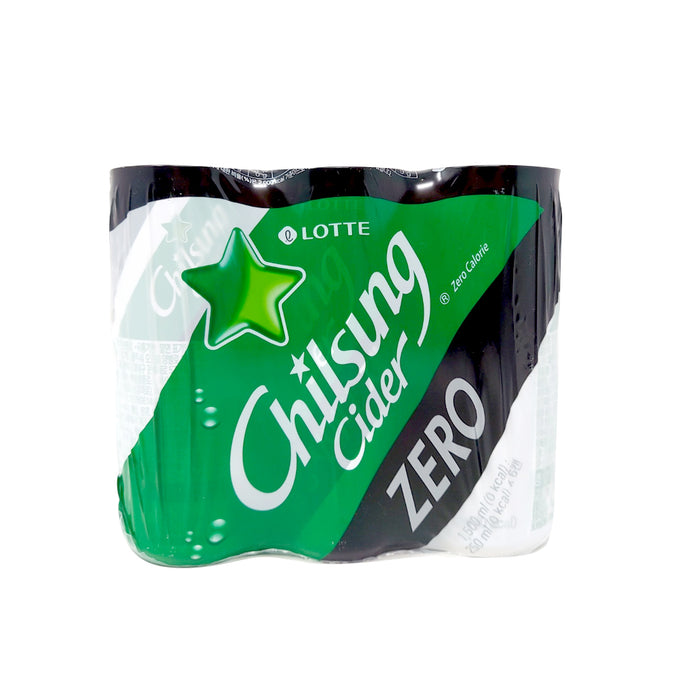 Lotte Chilsung Cider Zero 250ml x 6