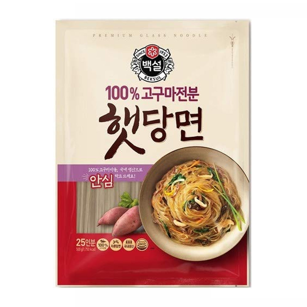 CJ Beksul Sweet Potato Glass Noodle 500g (1.1lb) - MarketOh