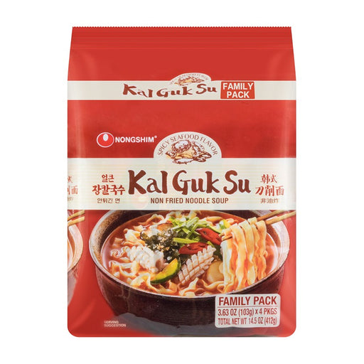 Nongshim Kal Guk Su Non Fried Noodle Soup 4 pack 14.52 oz