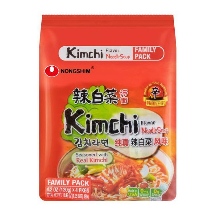 Nongshim Kimchi Noodle Soup 4 pack 16.8 oz