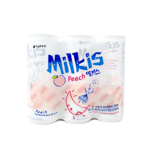 Lotte Milkis Peach 250ml x 6