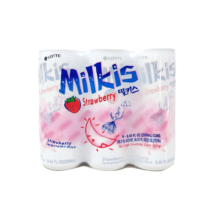 Lotte Milkis Strawberry 250ml x 6