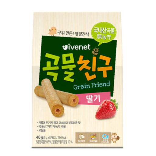 Ivenet Grain Friend Snack Strawberry 40g