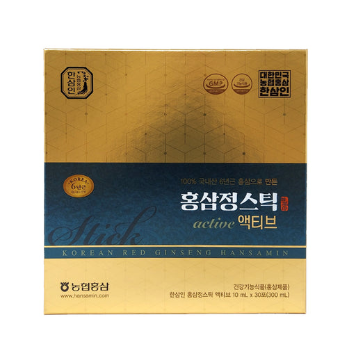 Hansamin Korean Red Ginseng Extract Stick Active